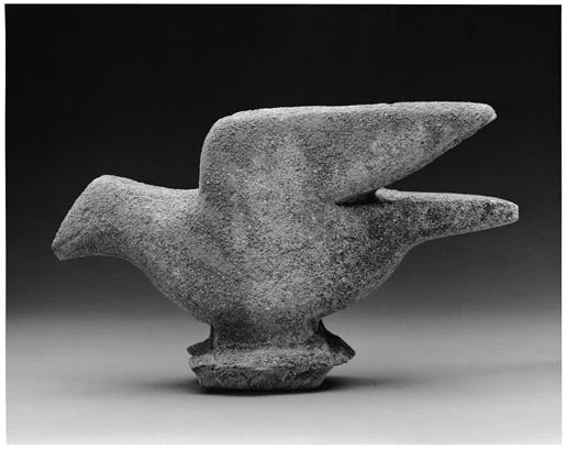 William Edmondson
Dove, 1933-1940
Sandstone, remnants of a concrete base, 8 1/4 x 13 1/2 x 4 in.
Memorial Art Gallery, University of Rochester, Marion Stratton Gould Fund

