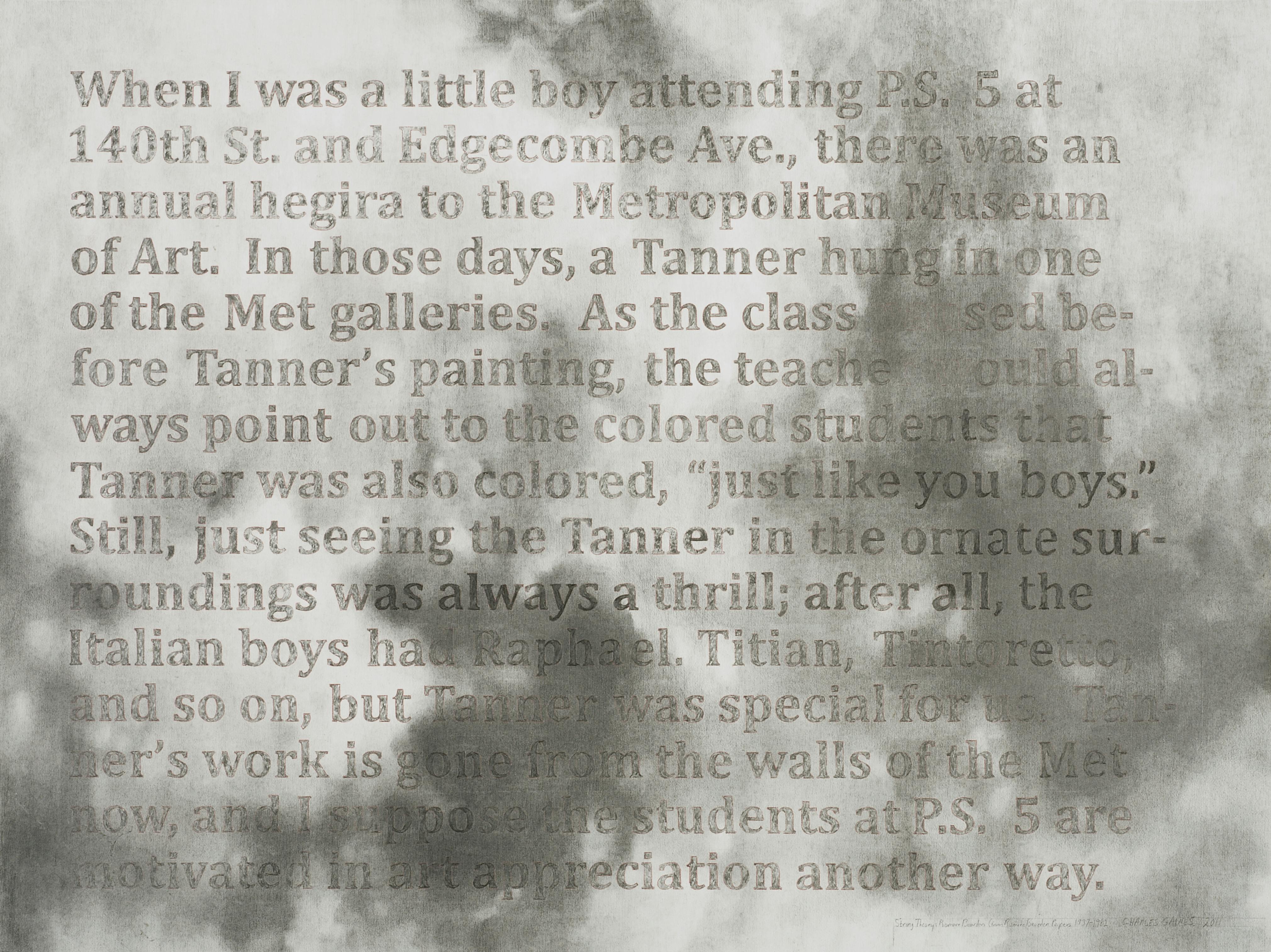 Charles Gaines
	String Theory: Romare Bearden, 2011
	The Studio Museum in Harlem; Gift of the artist 12.7.1