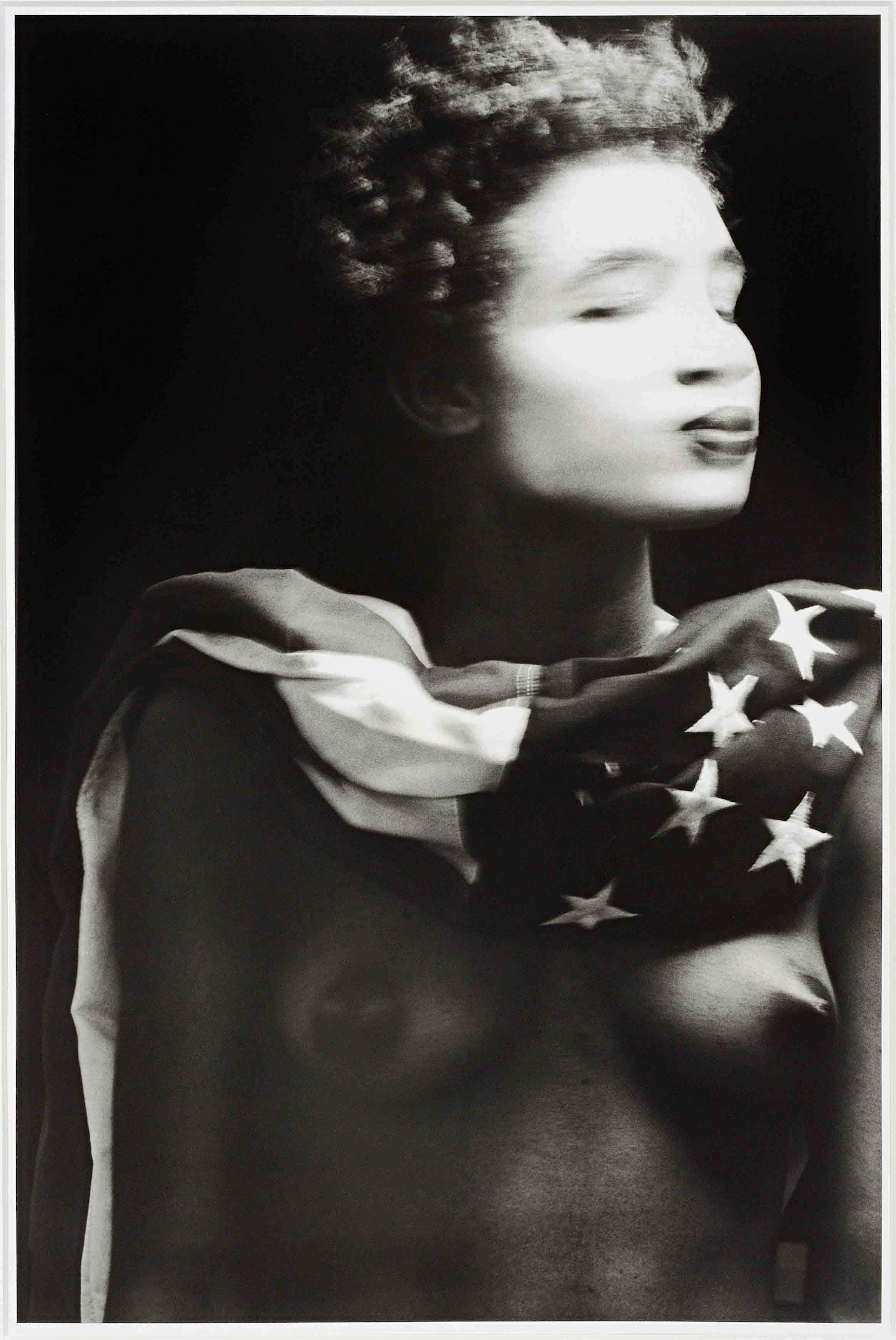 Lyle Ashton Harris
Miss America, 1987/88
Gelatin silver print, 30 x 22 in.
Collection of The Studio Museum in Harlem, Anonymous gift