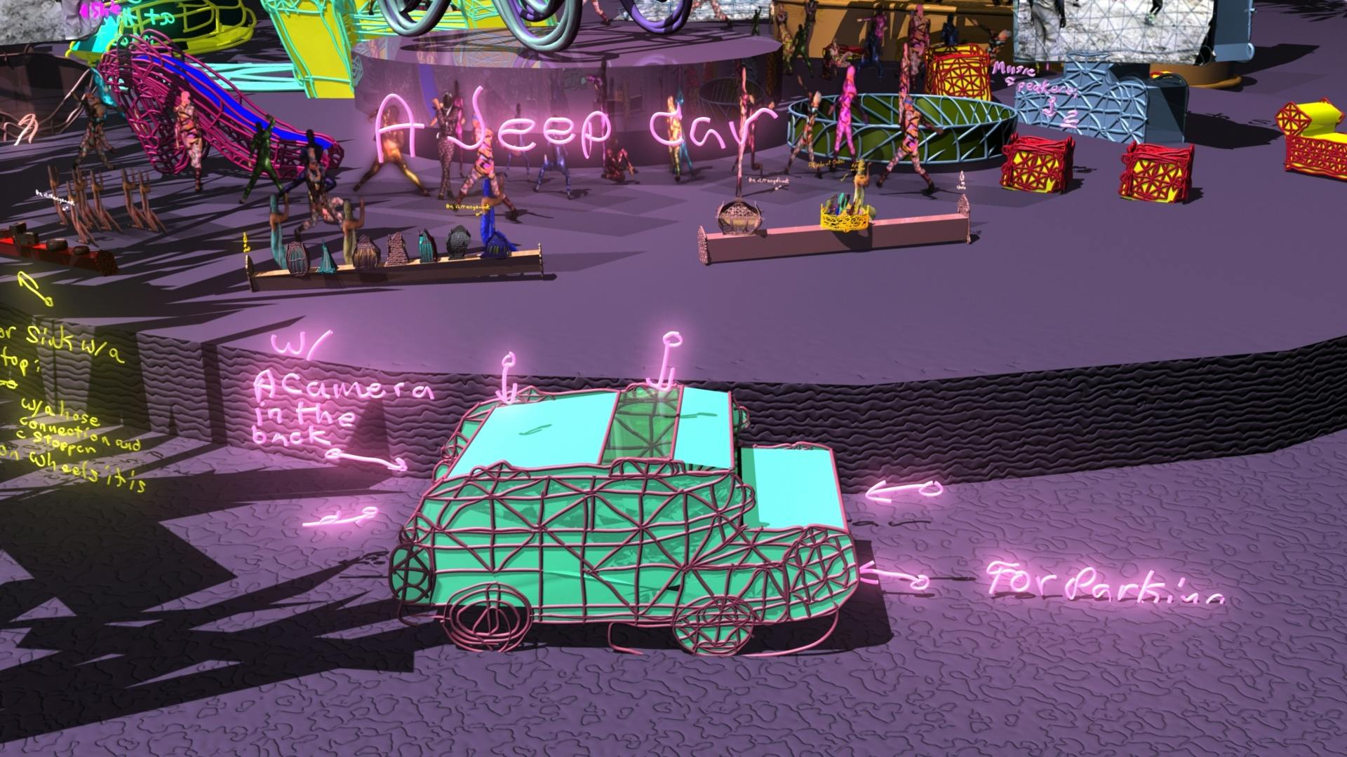 Jacolby Satterwhite
	Country Ball 1989—2012 (still), 2012
	HD digital video and 3-D animation
	Courtesy the artist
	 