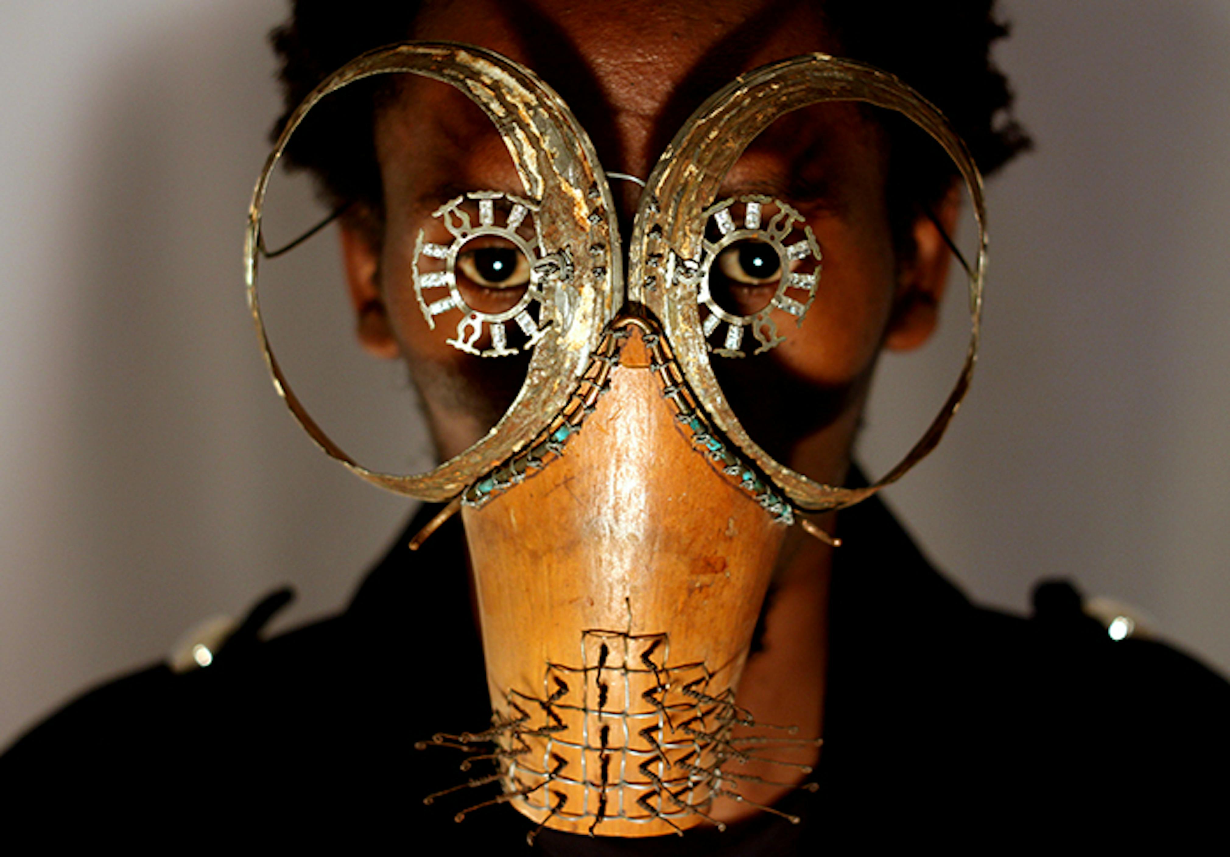 Cyrus Kabiru
Rat (from the “C-Stunner” Series), 2010
Mixed media (perforated scrap metal, glass beads and plastic bottle caps)
The Studio Museum in Harlem; Museum purchase with funds provided by the Acquisition Committee