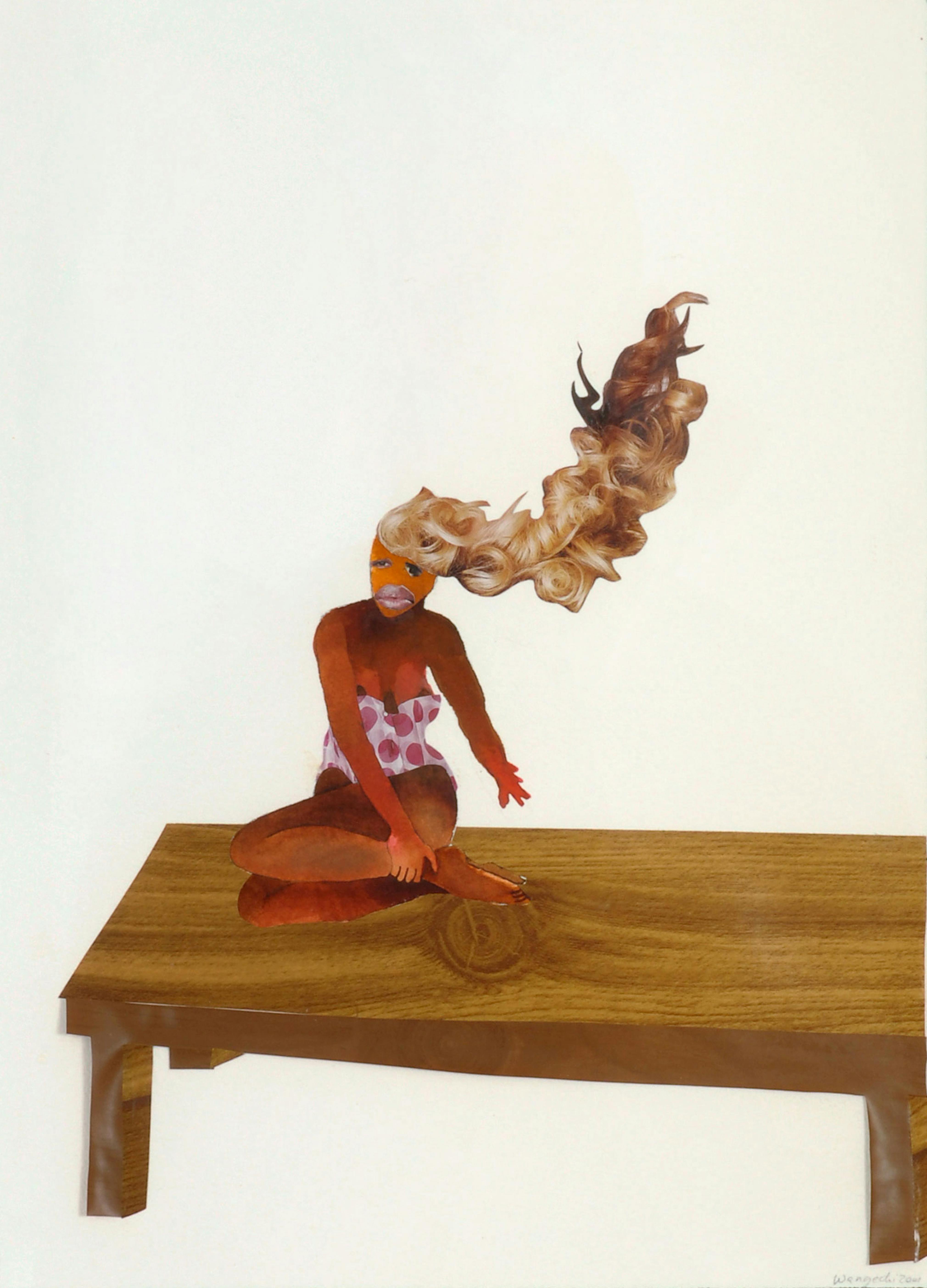 Wangechi Mutu
	Untitled - pinup series, 2001
	Watercolor and collage on paper, 10 x 13 in.
	Museum purchase with funds provided by the Acquisition Committee 02.8.2