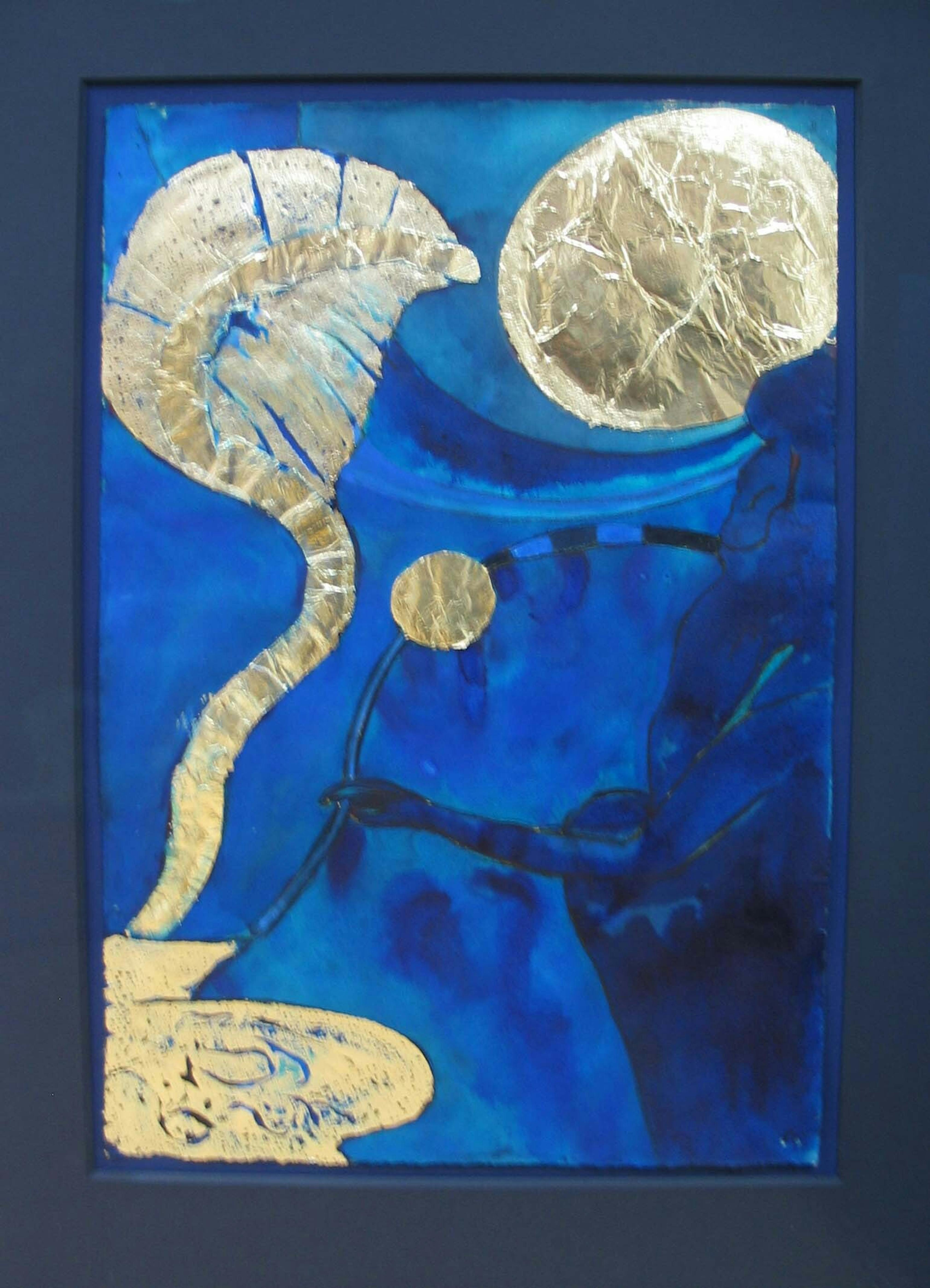 Chris Ofili
Charmant Three, 2005
Aluminum foil, gouche on paper 19 ¼ x 12 ½ in.
Gift of Eileen Harris Norton, Santa Monica, 06.2.1