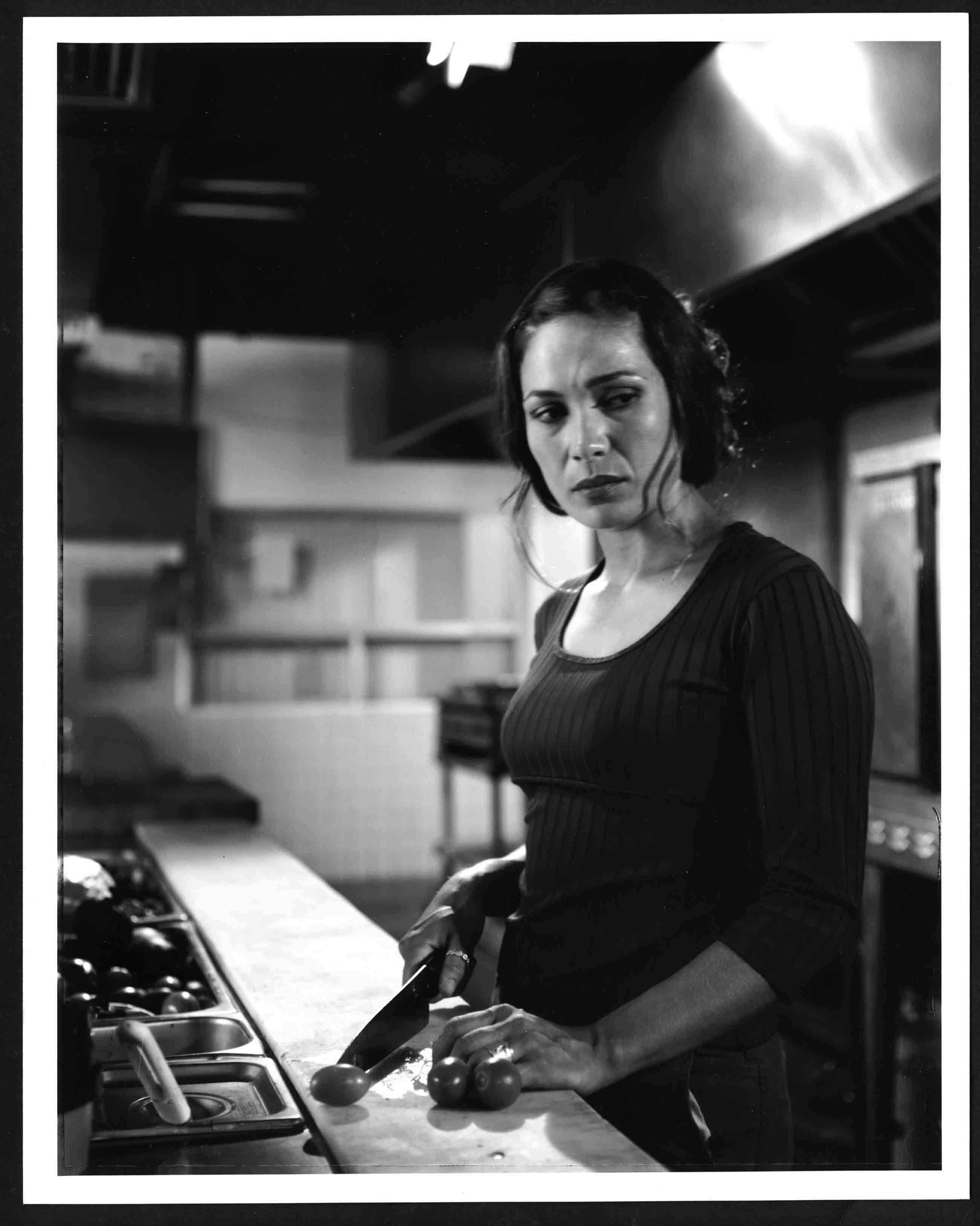 Lorna Simpson
Duet (film still), 2000
16mm-color film and mini DV transferred to DVD double projection, RT: 10 min.
Courtesy the artist