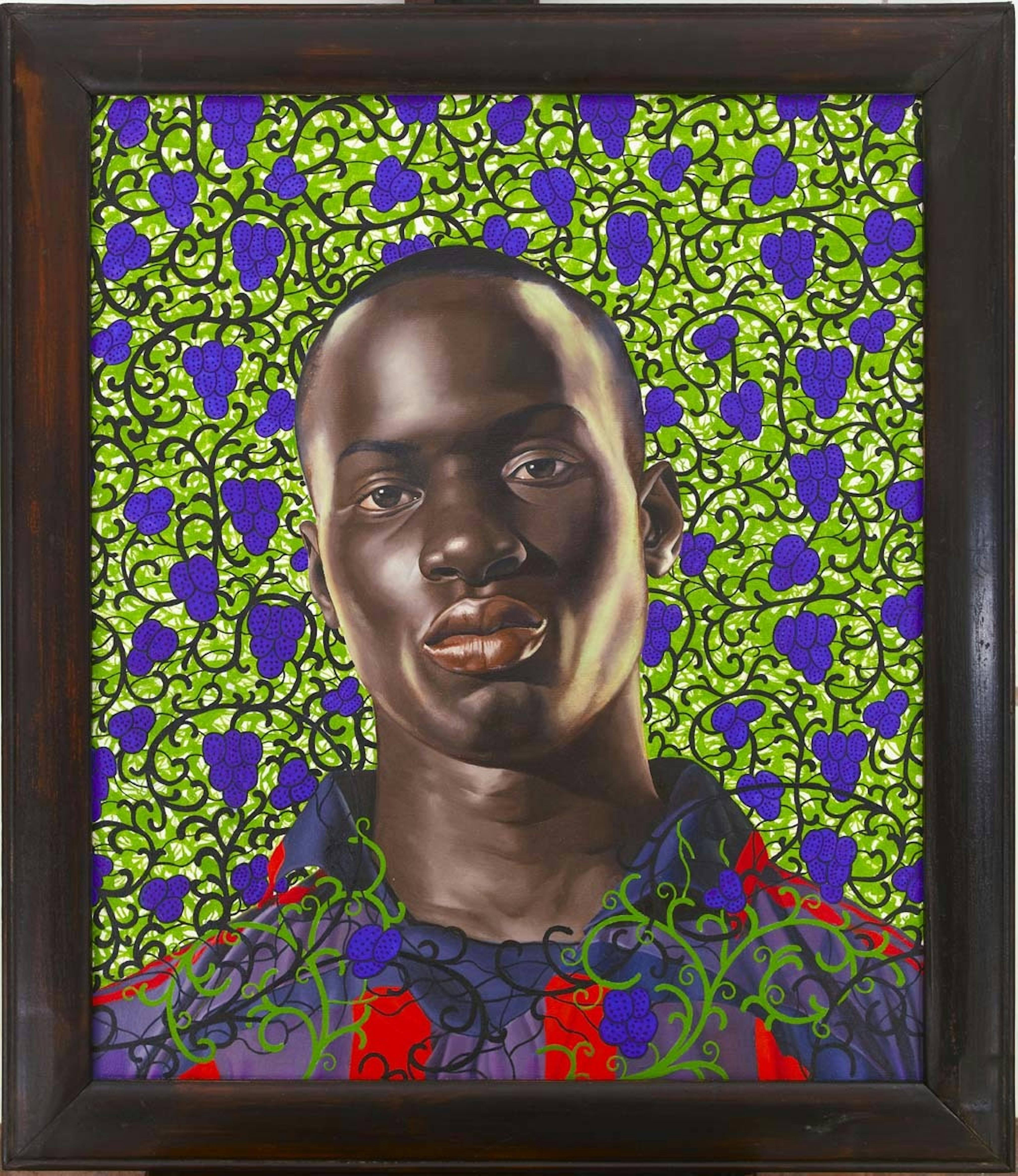 Kehinde Wiley
Matar Mbaye, 2008
Oil on canvas, 26 x 22 in.
Courtesy Deitch Projects, NY
 